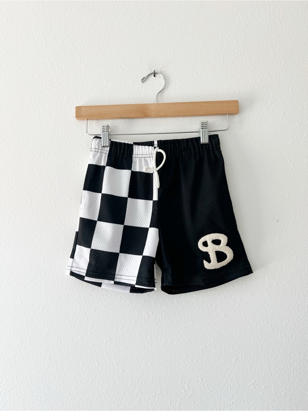 BKTSQD | Two Tone Check Basketball Shorts | YM